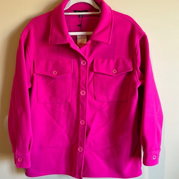 New with tags! Pink shacket - Picture 2 of 8